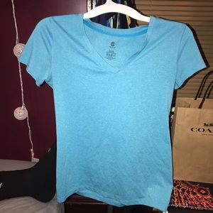 blue champion workout shirt